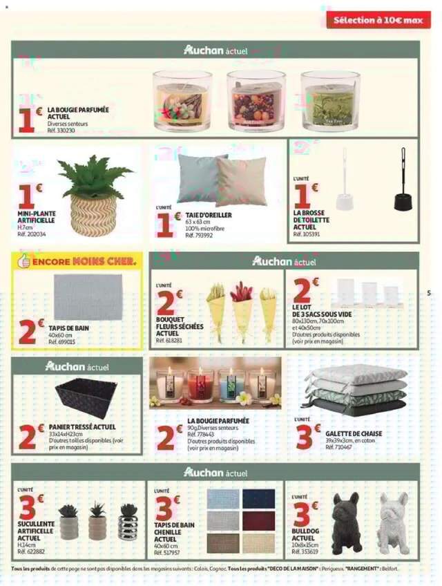 Nouveau catalogue Auchan à partir du 15/09