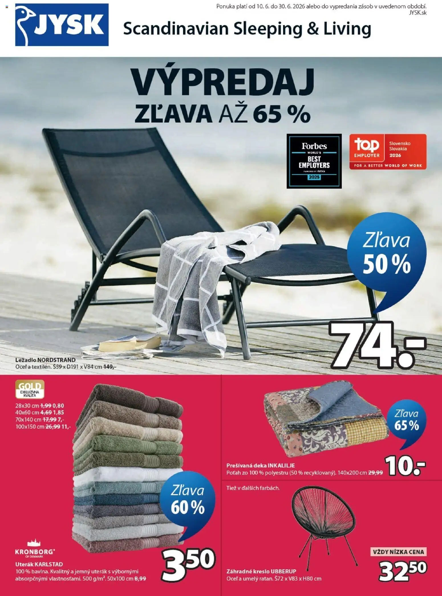 Náhľad JYSK letáku platného od 10.06.2026