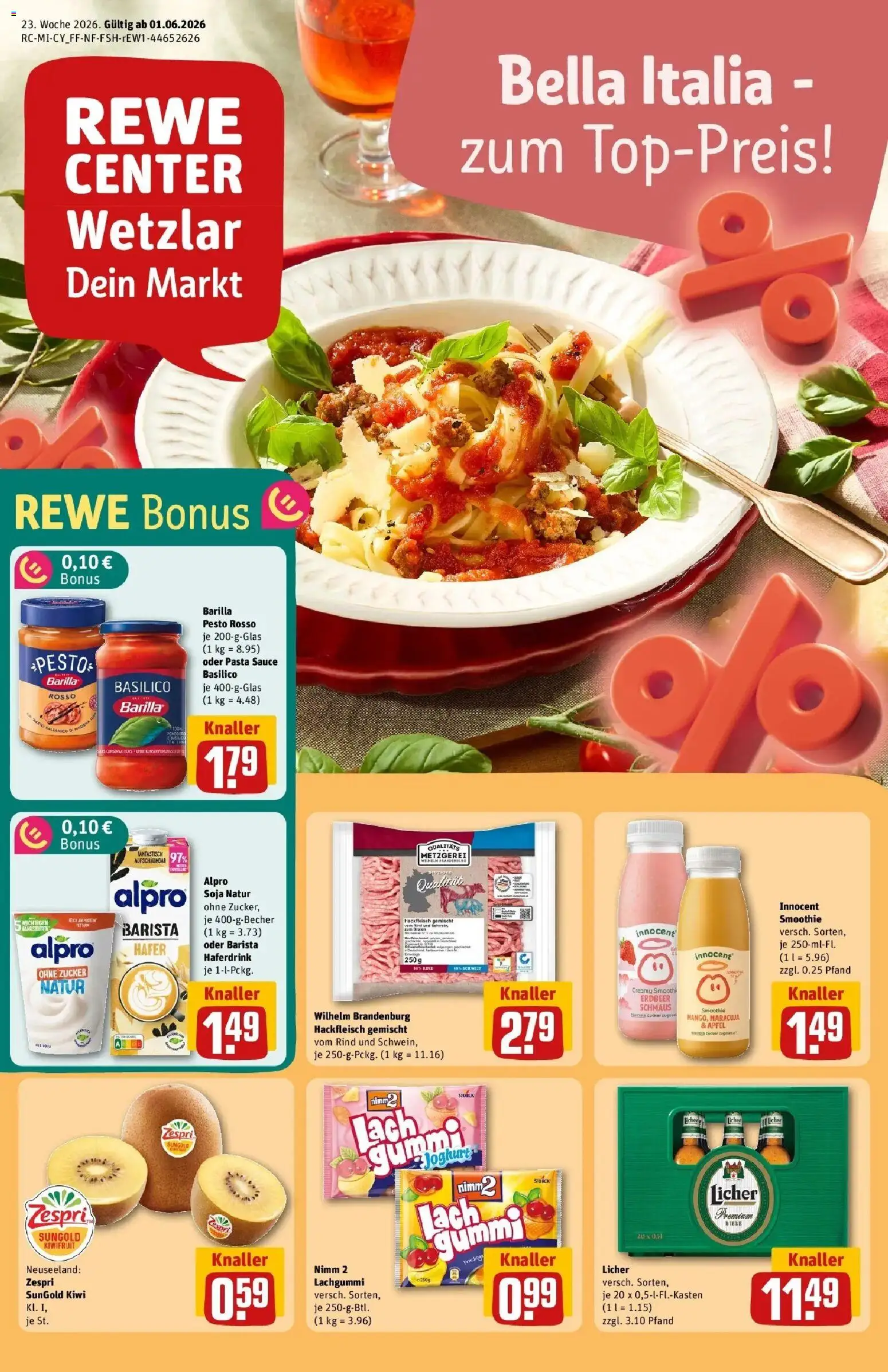Vorschau von dem Prospekt des Geschäftes Rewe, gültig ab dem 01.06.2026