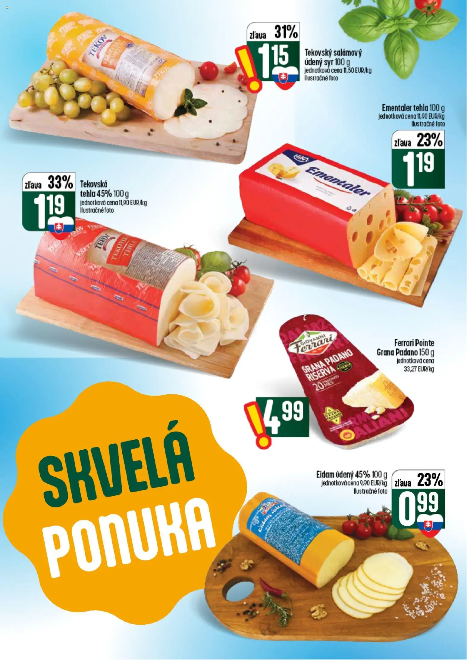 Náhľad COOP Jednota letáku platného od 10.09.2026 - Syr, Grana Padano, Eidam