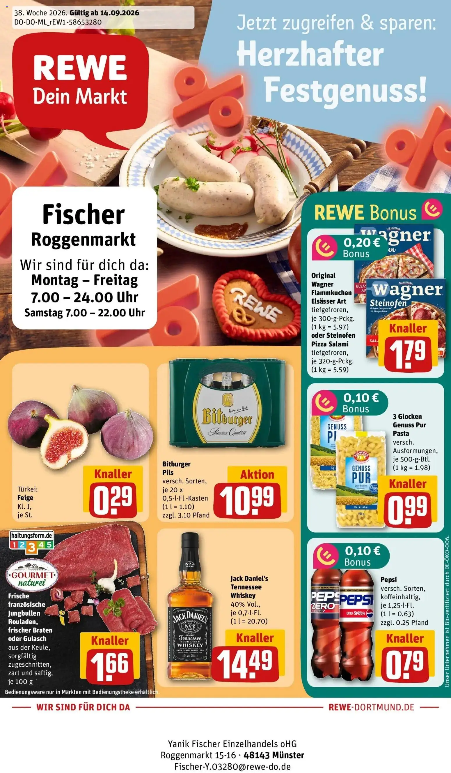 Vorschau von dem Prospekt des Geschäftes Rewe, gültig ab dem 14.09.2026