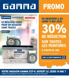 Prévisualisation de GAMMA Publicité du magasin GAMMA formulaire valide 06/05/2026