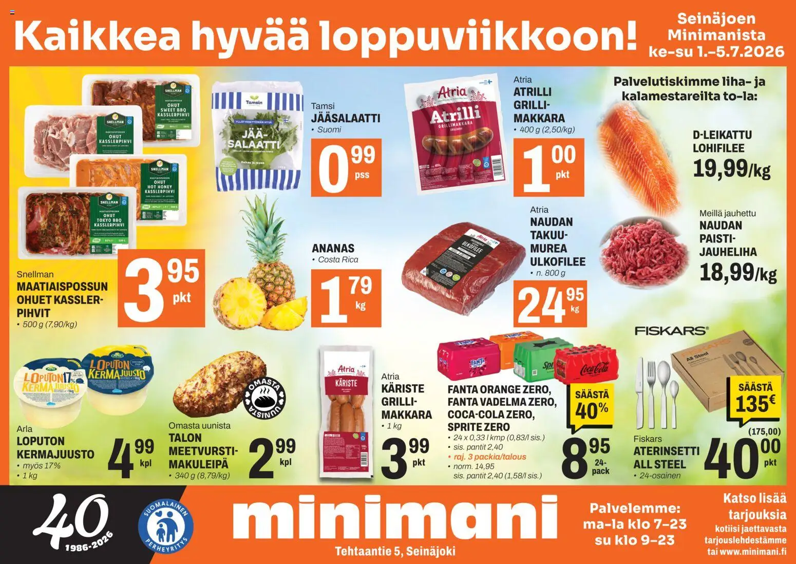 Kaupan Minimani Minimani tarjoukset - Seinäjoki esikatselu, voimassa 01/07/2026