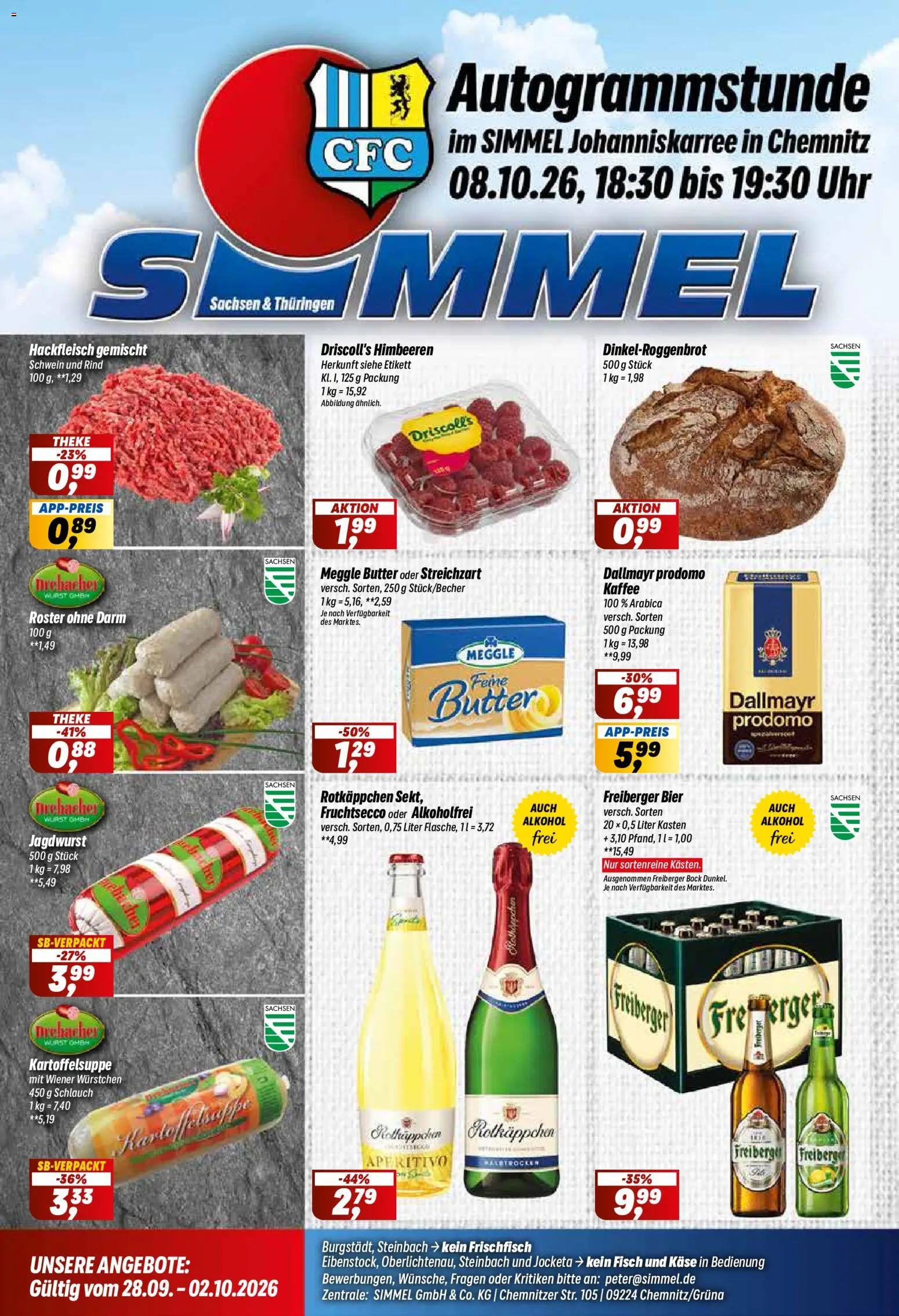 Vorschau von dem Prospekt des Geschäftes Simmel, gültig ab dem 28.09.2026