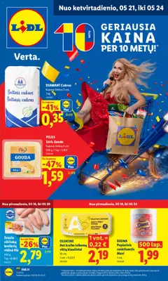 LIDL parduotuvės leidinio LIDL leidinys galiojančio nuo 2026.05.18 peržiūra