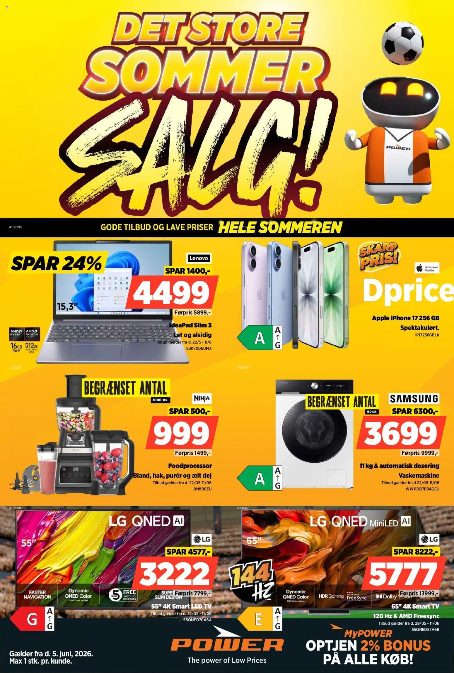 Eksempel på tilbudsavis Power - DET STORE SOMMER SALG fra butik Power gyldig fra 05/06/2026