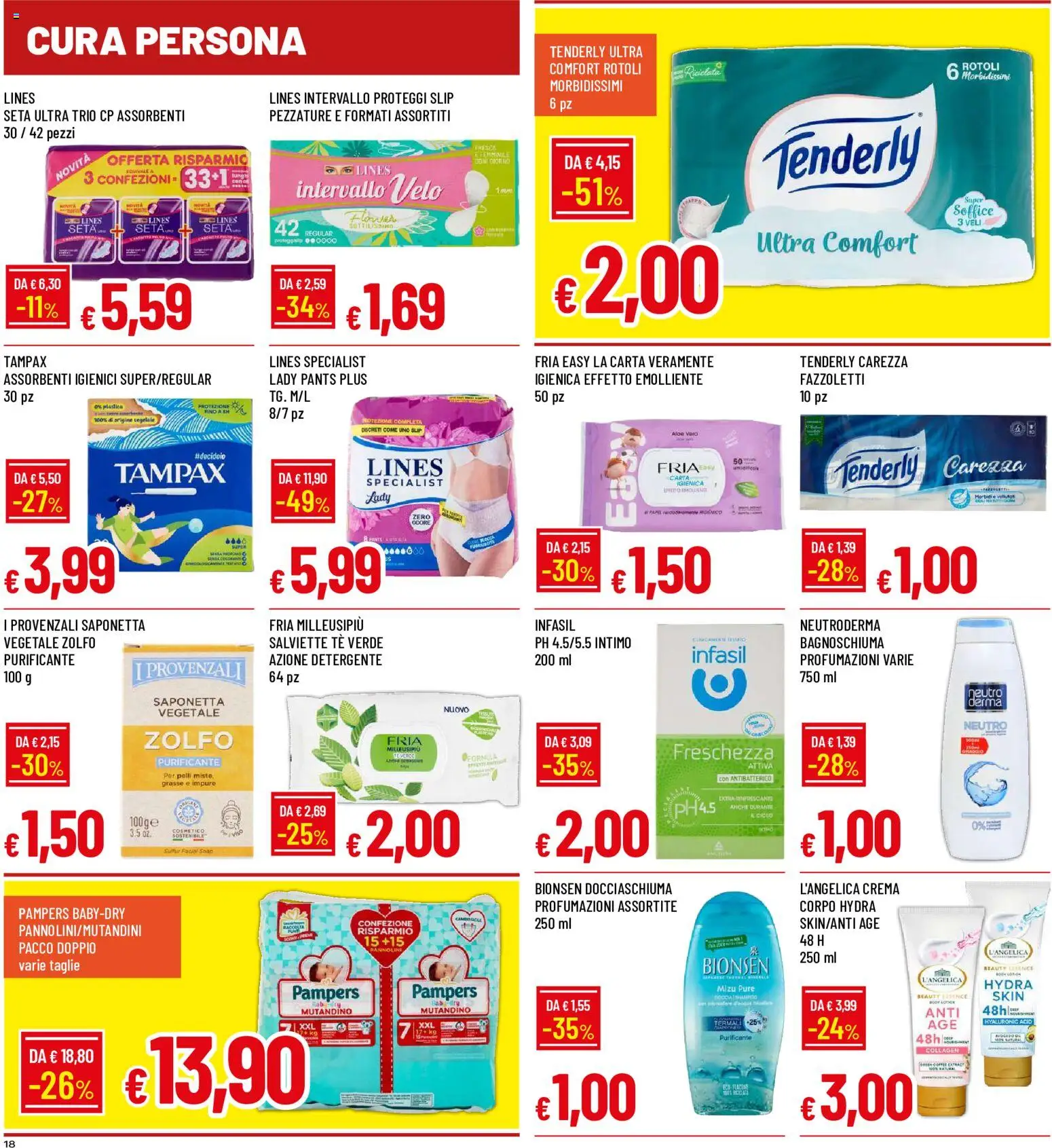 Anteprima dell'opuscolo Galassia volantino dal negozio Galassia valido da 07/09/2026 - Crema, Carta igienica, Pampers, Intimo, Bagnoschiuma, Tè, Slip, Proteggi slip