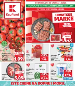 Pregled letka Kaufland Katalog trgovine Kaufland vrijedi od 29.07.2026