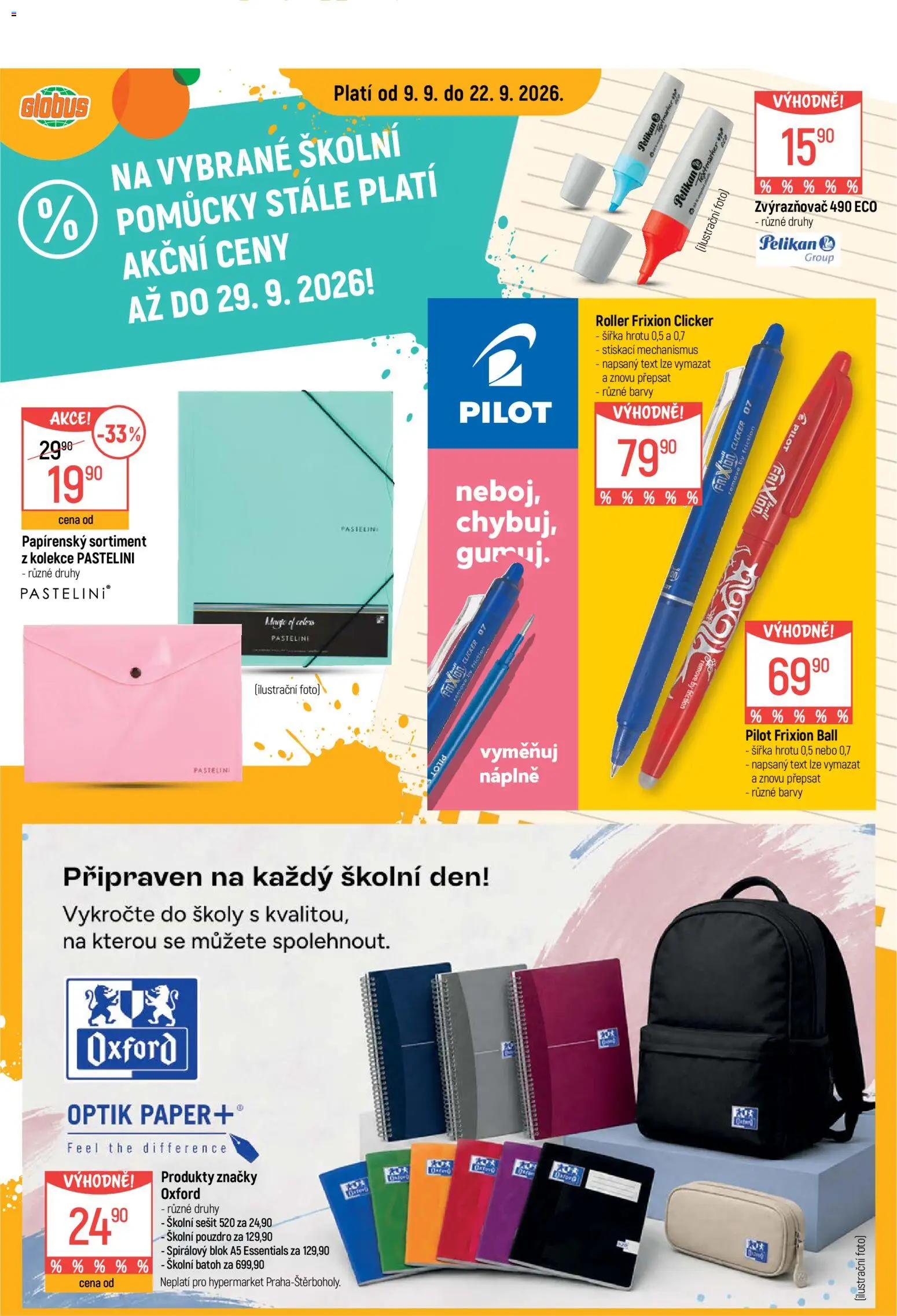 Náhled nabídky: Globus Globus leták - Škola platný od 09.09.2026