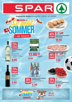 Vorschau des Merkblatts SPAR aktionen vom Shop SPAR gültig von 13.08.2026 bis 19.08.2026