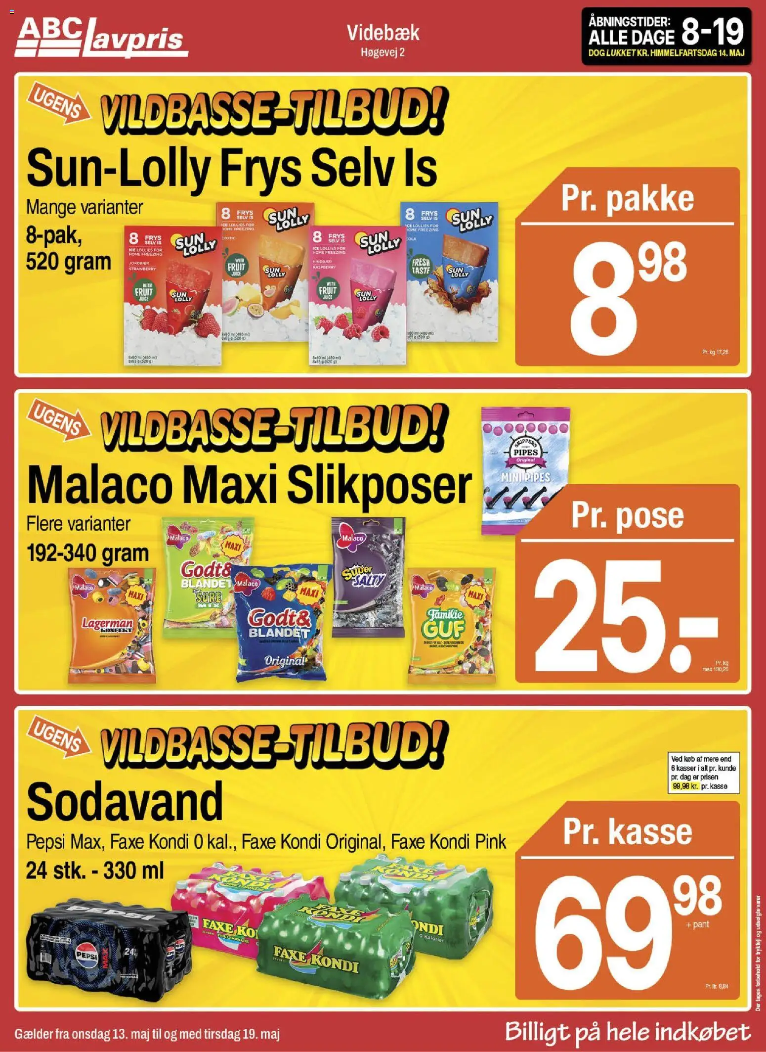 Eksempel på tilbudsavis Abc Lavpris - Videbæk fra butik Abc Lavpris gyldig fra 13/05/2026