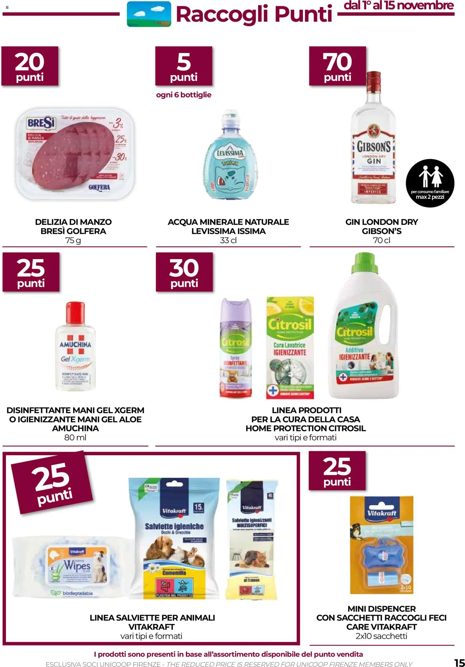 Anteprima dell'opuscolo COOP volantino Firenze dal negozio COOP valido da 29/10/2026 - Acqua, The, Lavatrice, Gin, Acqua minerale, Manzo