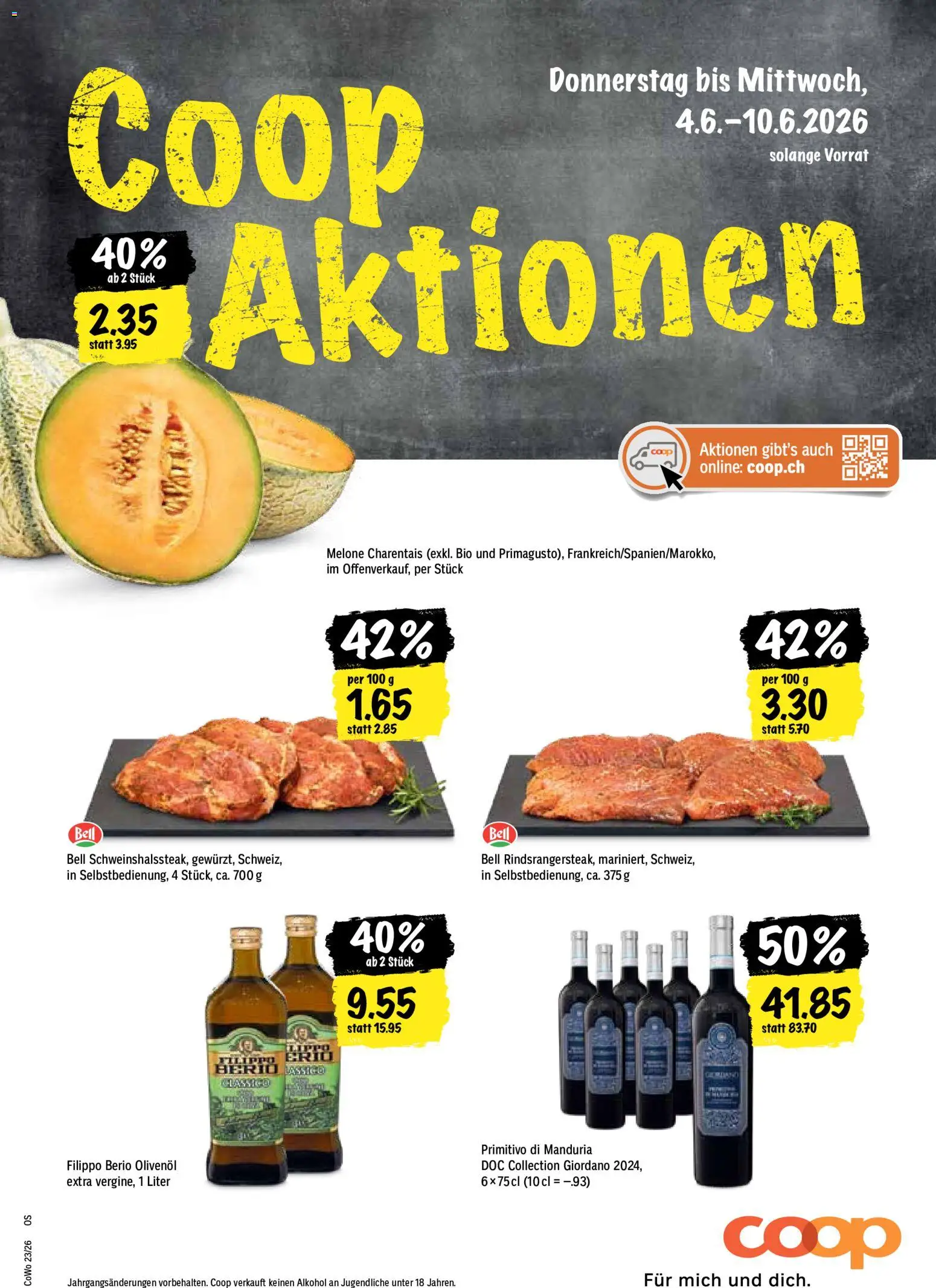 Vorschau des Merkblatts Coop aktionen vom Shop Coop gültig von 04.06.2026 bis 10.06.2026