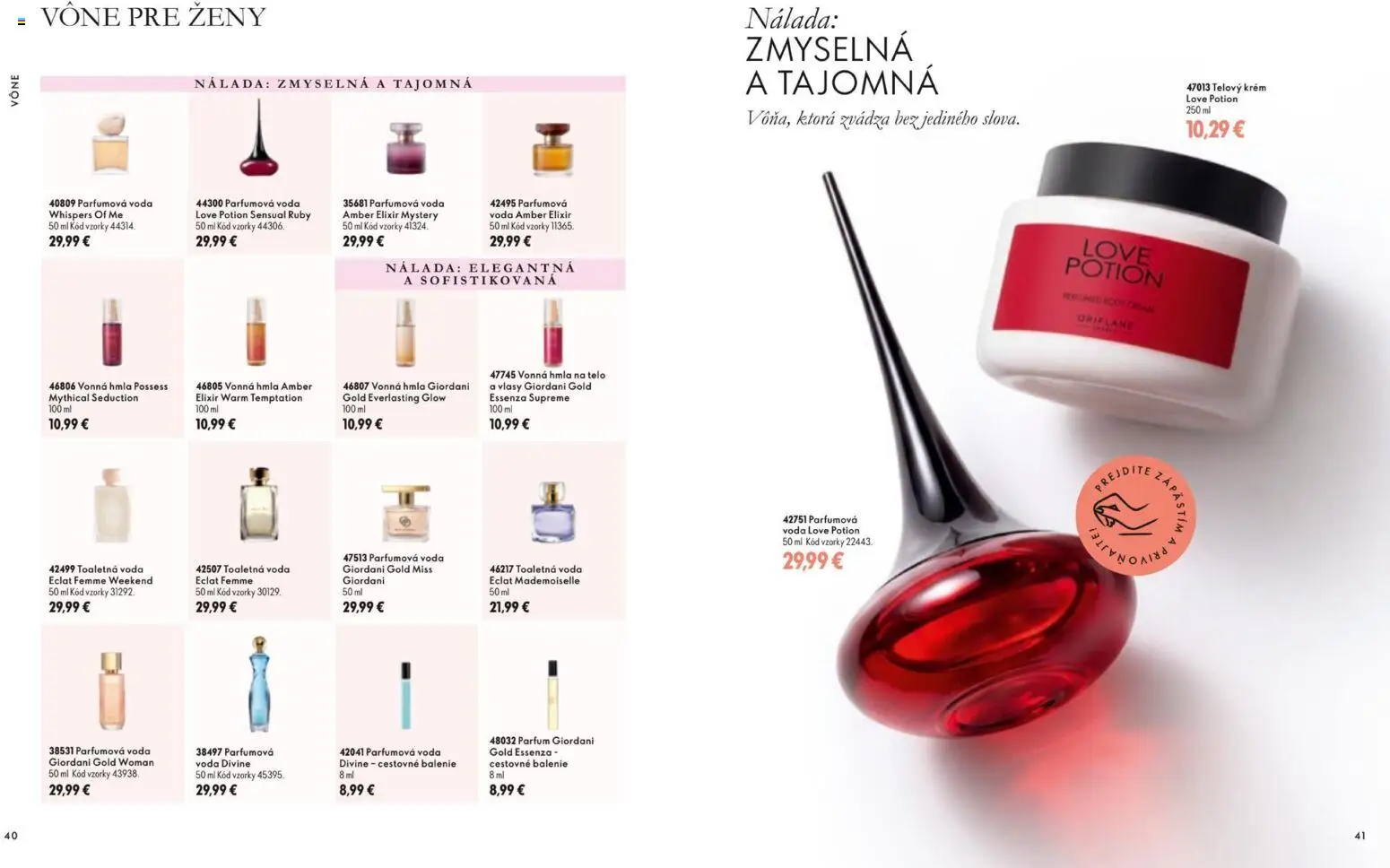 Náhľad Oriflame letáku platného od 11.11.2026 - Voda, Krém, Toaletná voda, Telový krém