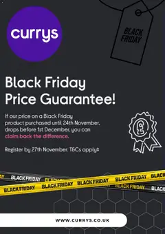 Preview of Currys PC World Currys PC World - Black friday notice valid from 30/10/2026