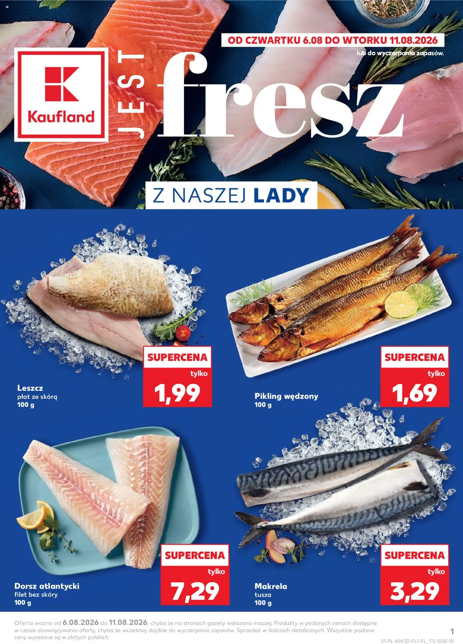 Náhled nabídky: Kaufland Polsko Kaufland Polsko leták - Jest fresz platný od 06.08.2026 - Makrela, Filet