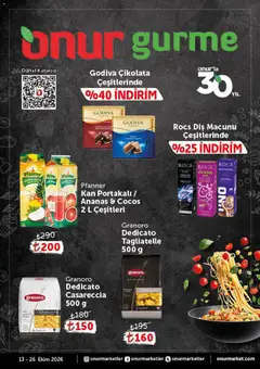 Onur Market Onur Market - Katalog Gurme 13.10.2026 - Broşürünün önizlemesi
