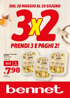 Anteprima dell'opuscolo bennet volantino Prendi 3 e paghi 2 dal negozio bennet valido da 28/05/2026