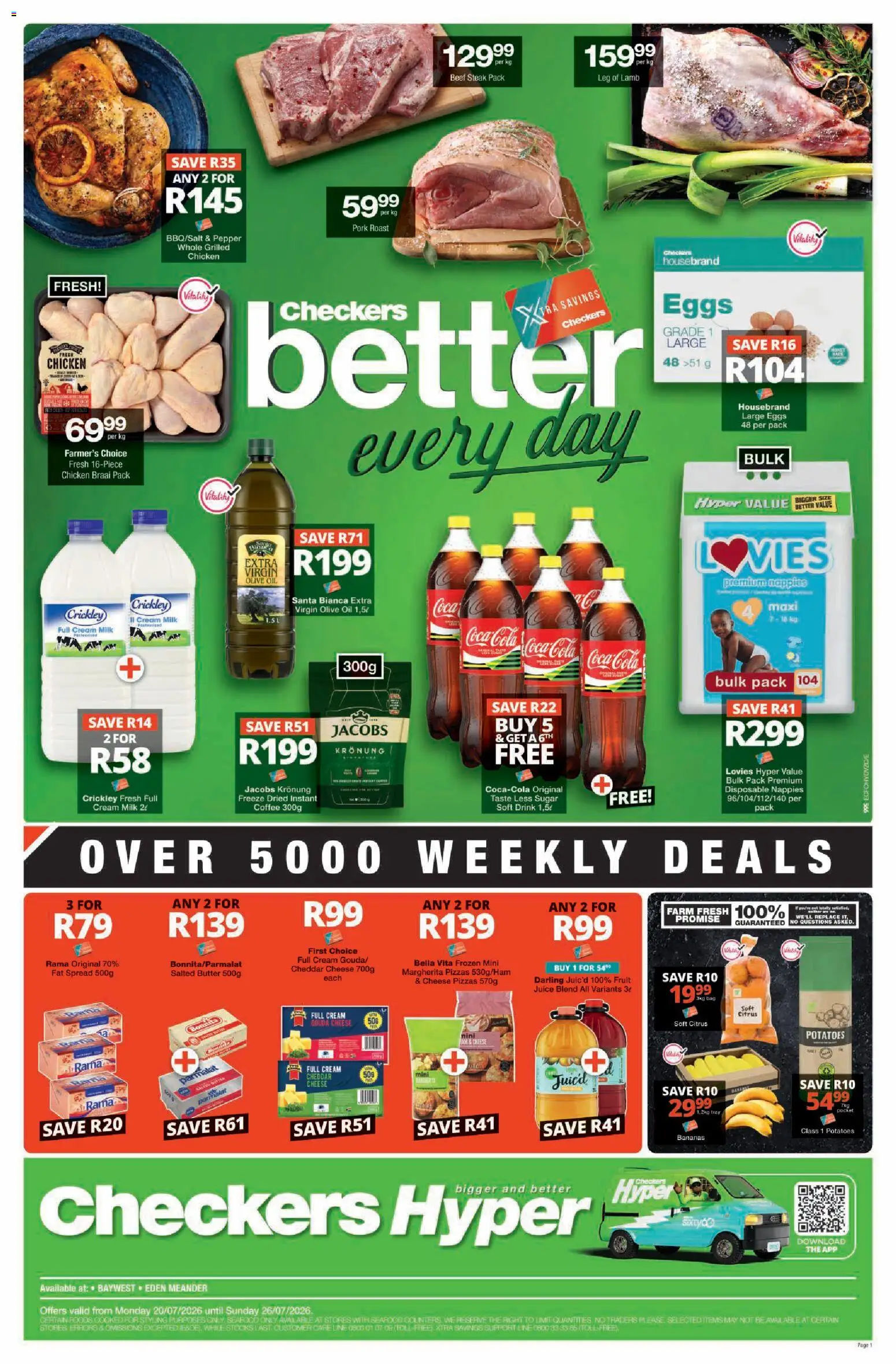 Preview of Checkers flyer valid from 20/07/2026