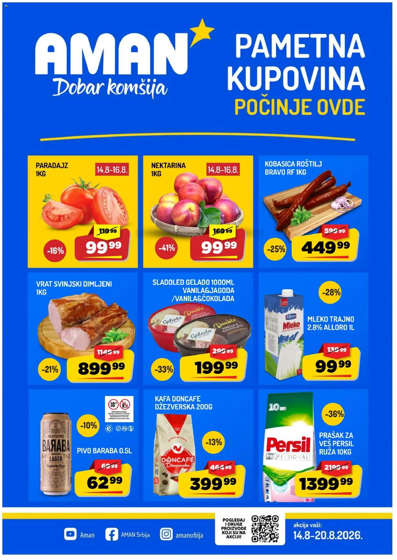Pregled Aman kataloga - važi od 14.08.2026