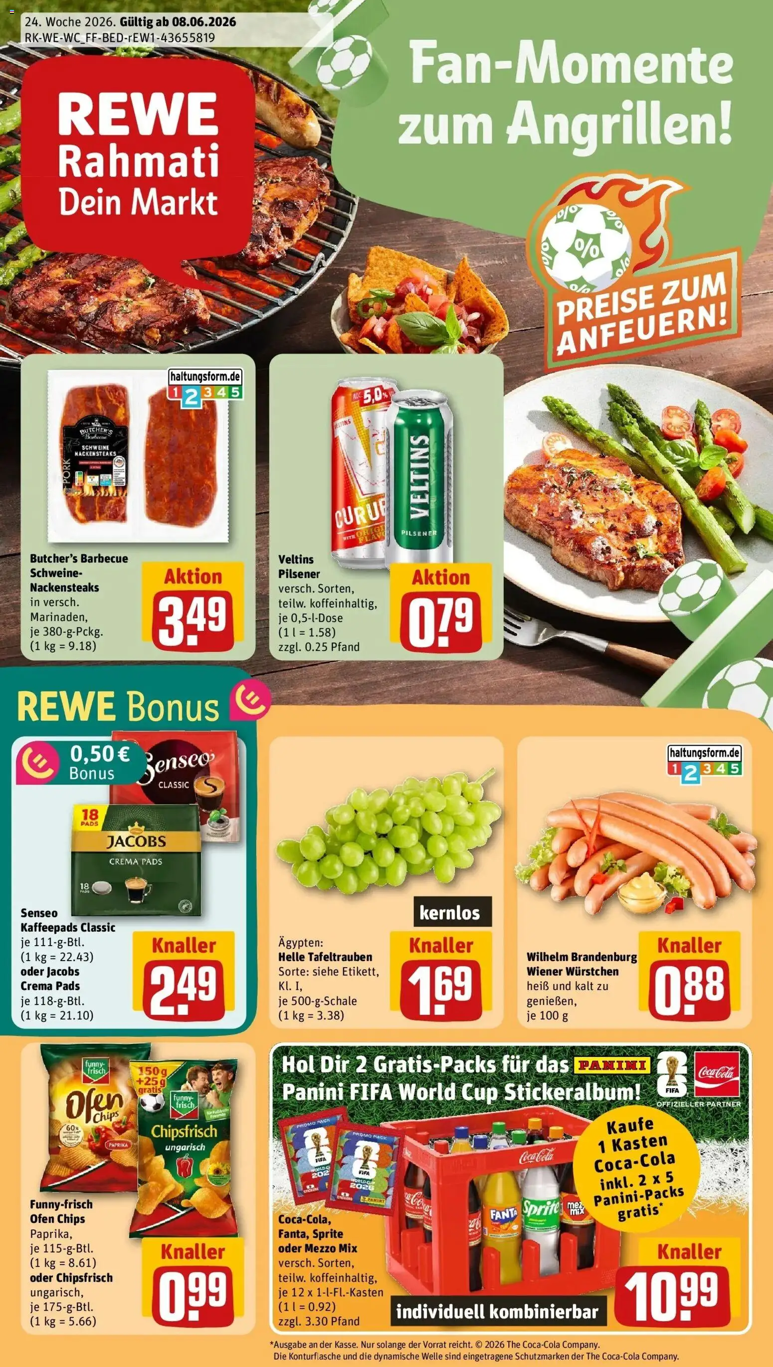 Vorschau von dem Prospekt des Geschäftes Rewe, gültig ab dem 08.06.2026