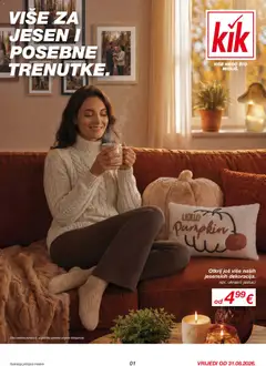 Pregled letka Kik Katalog trgovine Kik vrijedi od 31.08.2026