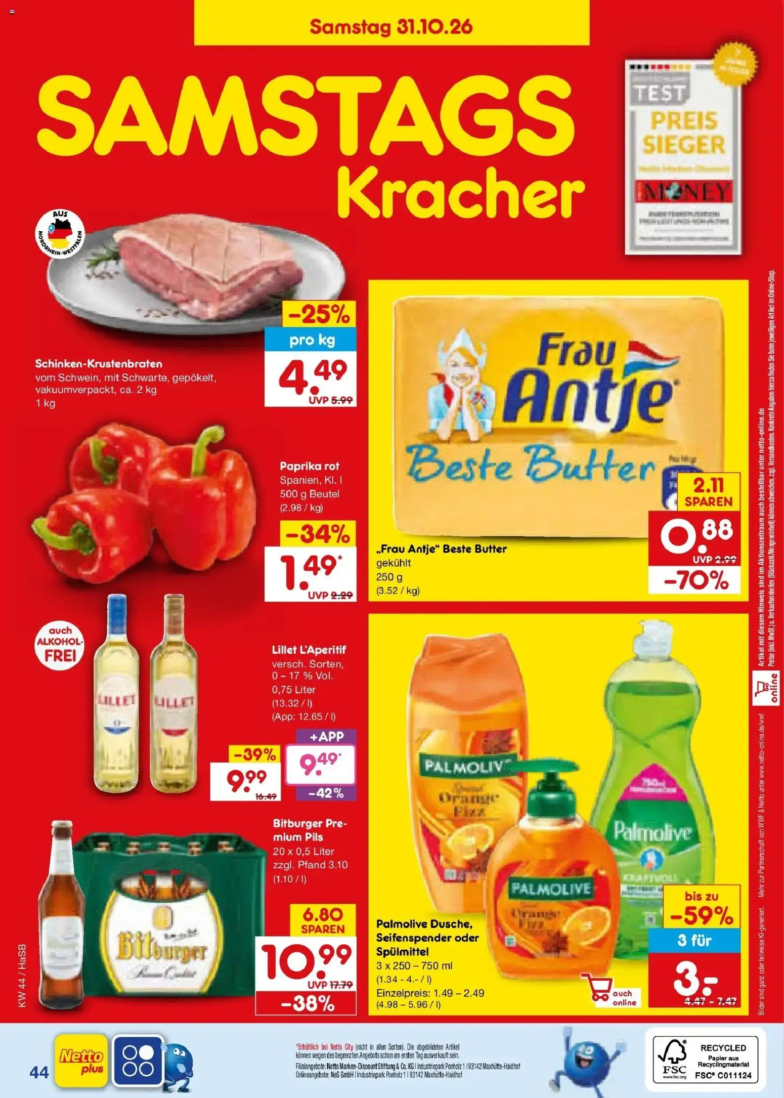 Vorschau von dem Prospekt des Geschäftes Netto Marken-Discount, gültig ab dem 26.10.2026