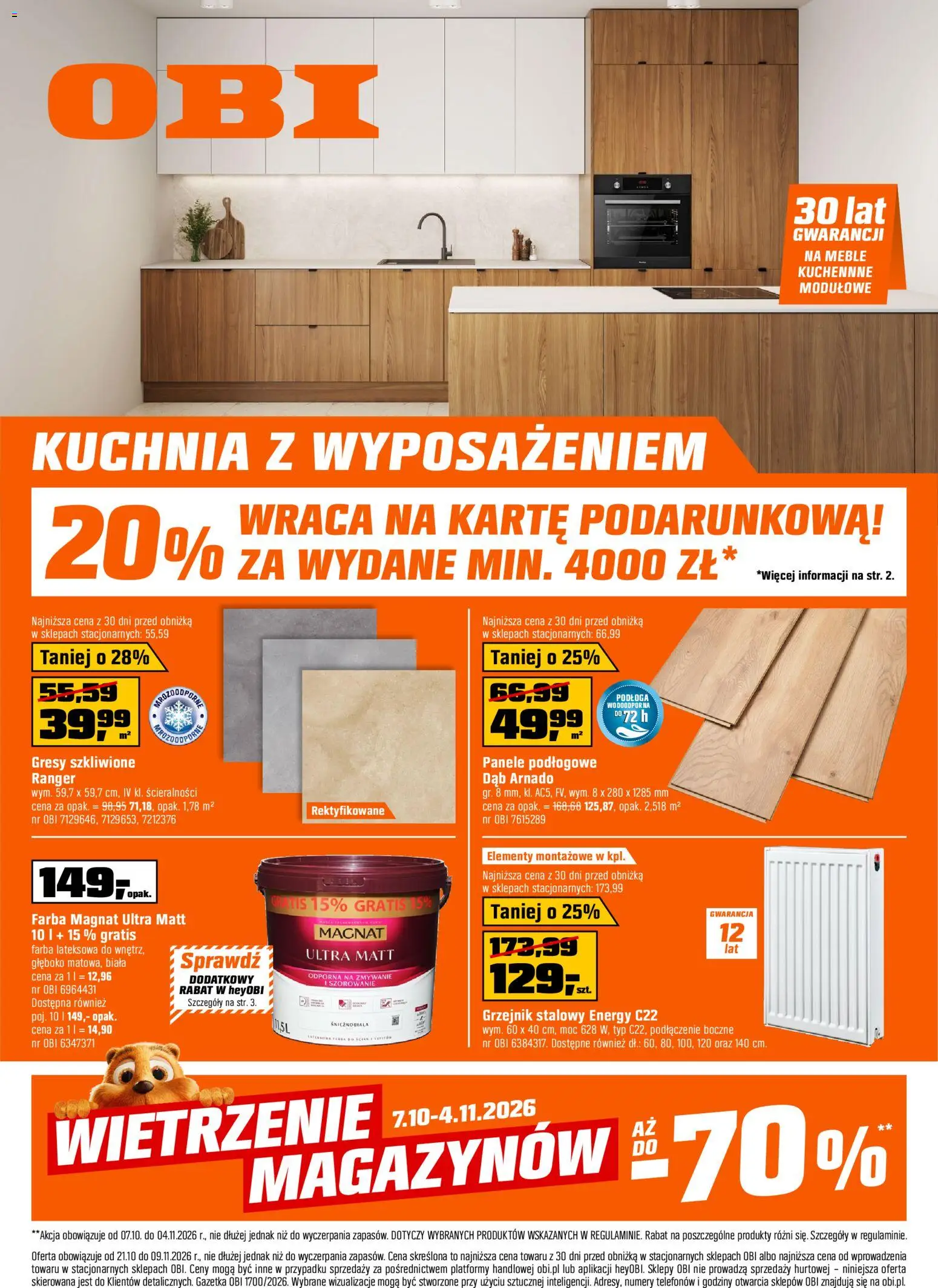 Pogląd gazetki "OBI gazetka" ze sklepu OBI ważnej od 21.10.2026 - Panele podłogowe