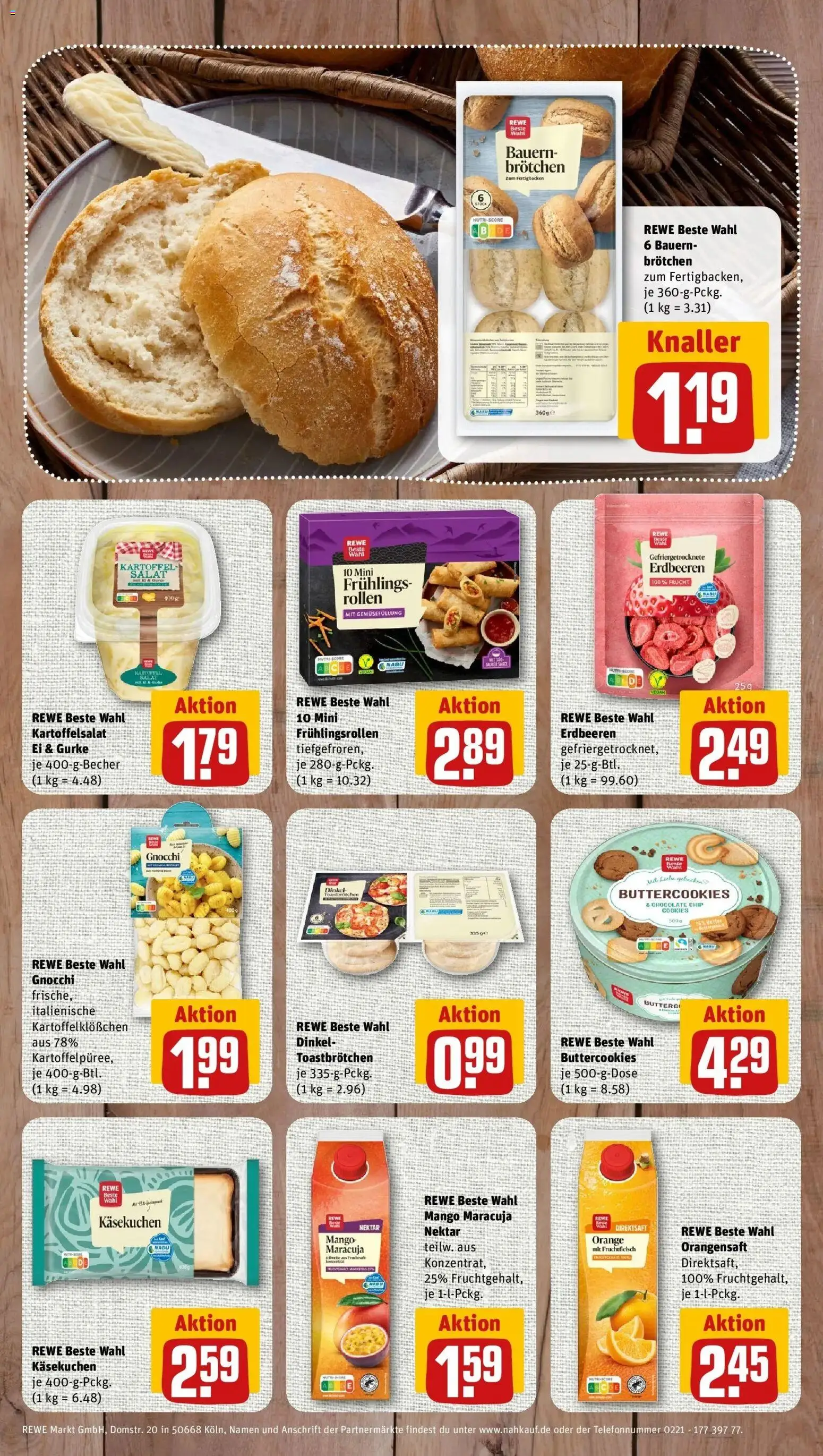 Vorschau von dem Prospekt des Geschäftes Rewe, gültig ab dem 26.10.2026