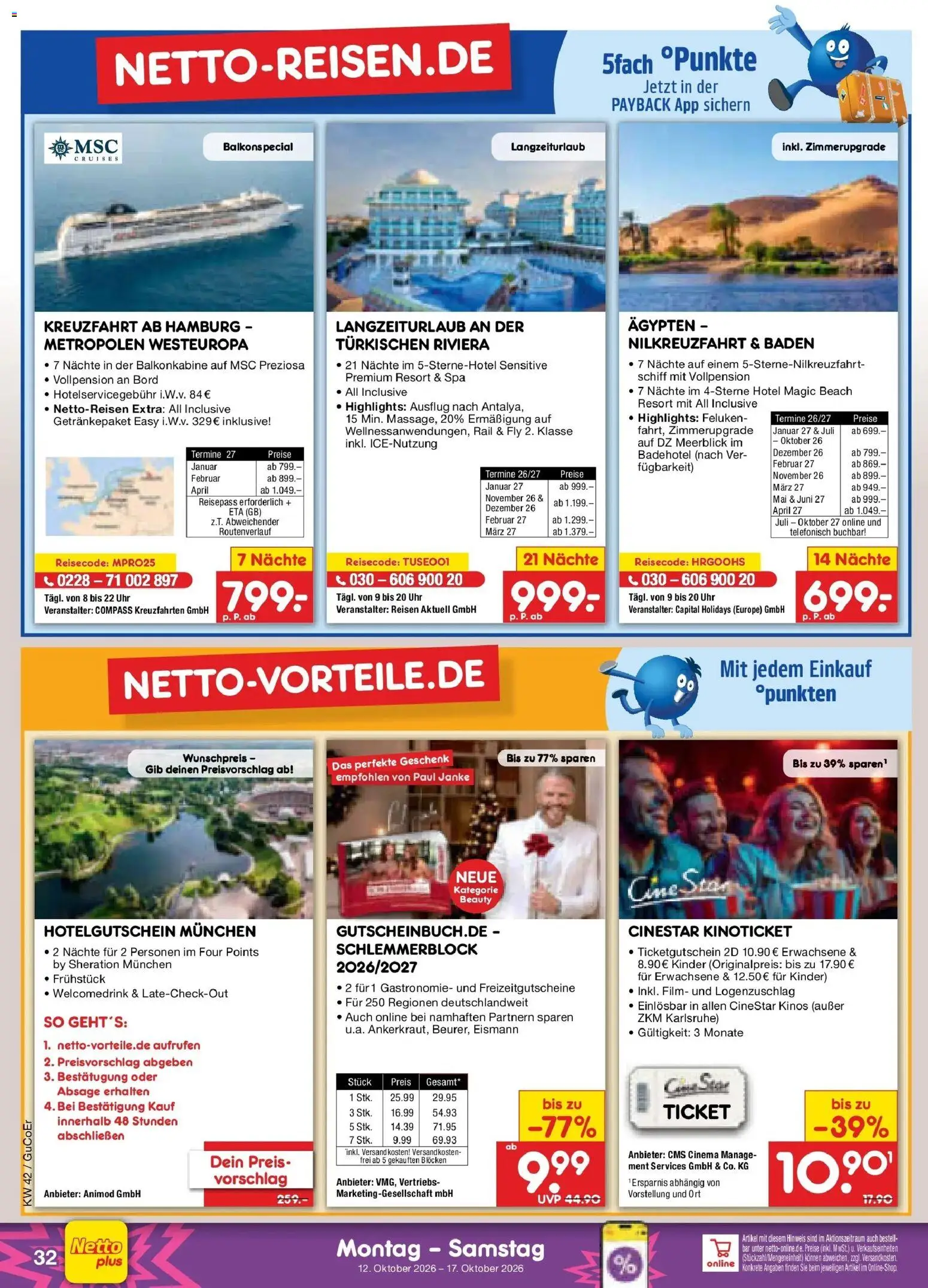 Vorschau von dem Prospekt des Geschäftes Netto Marken-Discount, gültig ab dem 12.10.2026 - Uhr