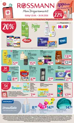 Vorschau von dem Prospekt des Geschäftes Rossmann, gültig ab dem 22.06.2026