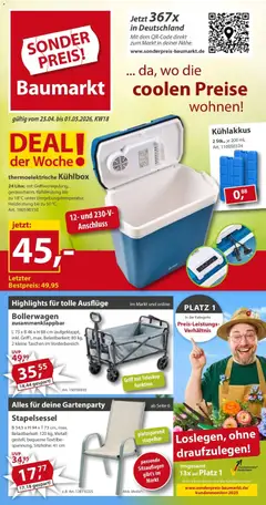 Vorschau von dem Prospekt des Geschäftes Sonderpreis Baumarkt, gültig ab dem 25.04.2026
