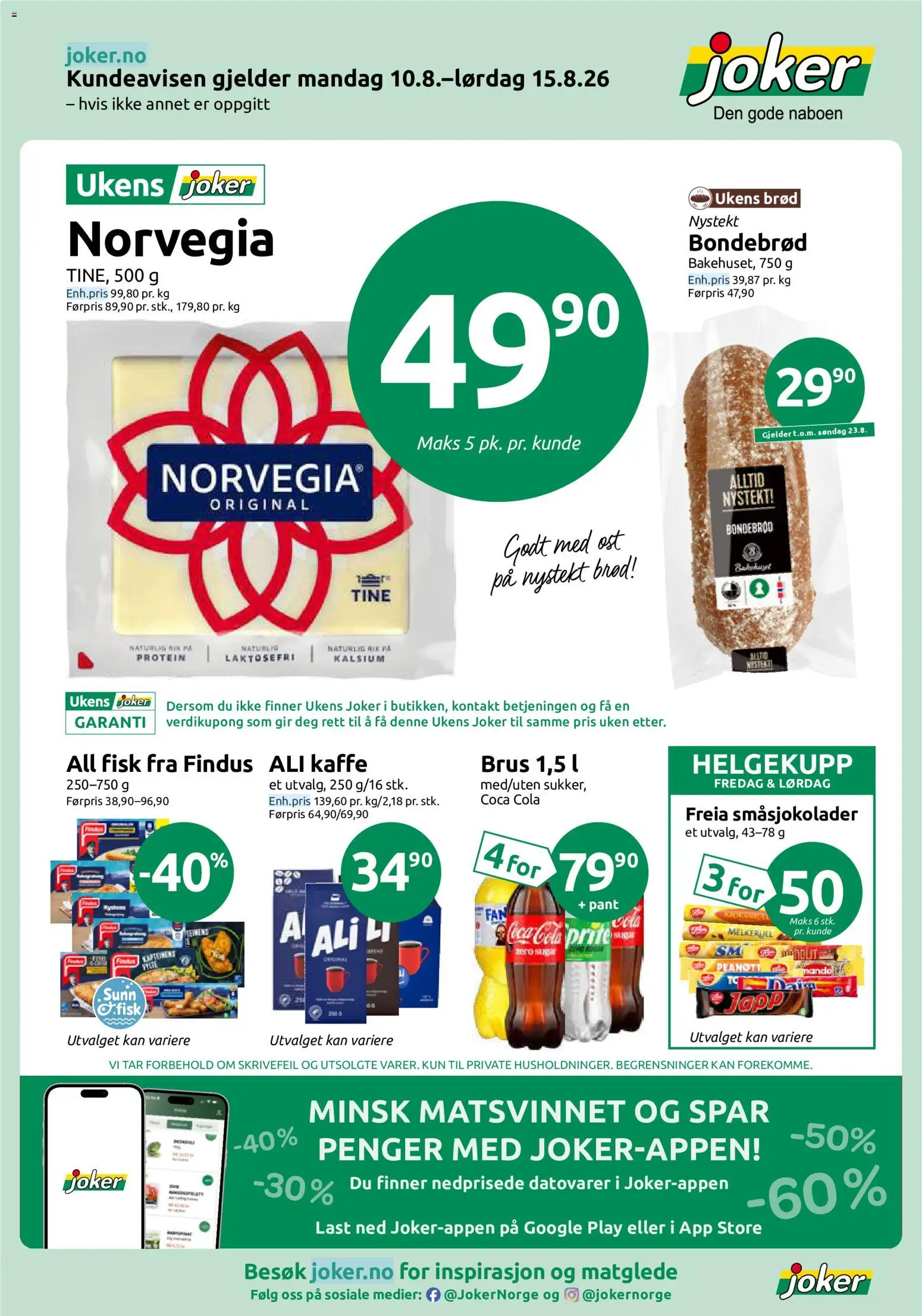 Forhåndsvis Joker kundeavis fra butikk Joker gyldig fra 10/08/2026