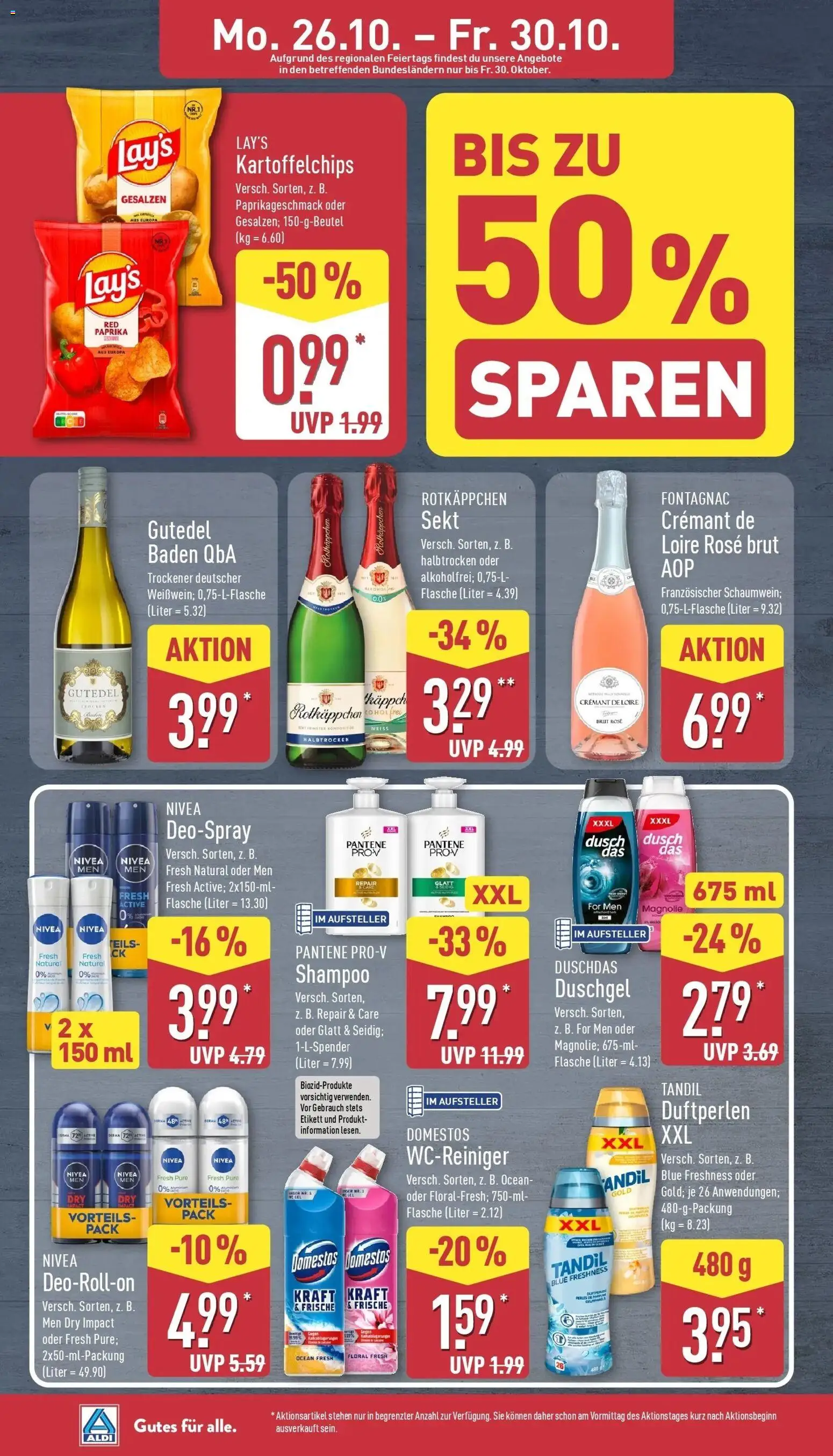 Vorschau von dem Prospekt des Geschäftes Aldi, gültig ab dem 26.10.2026