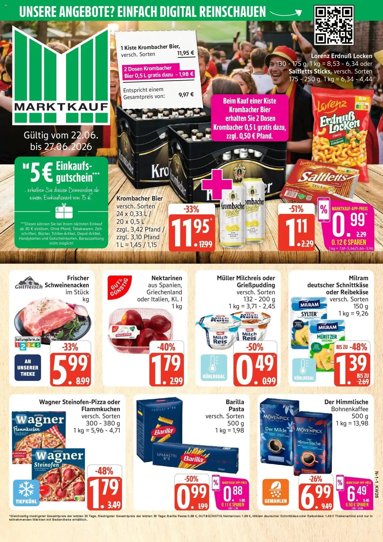 Vorschau von dem Prospekt des Geschäftes Marktkauf, gültig ab dem 22.06.2026