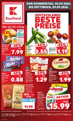 Voorbeeld van Kaufland DE -DE Folder van winkel Kaufland DE geldig vanaf 03-09-2026