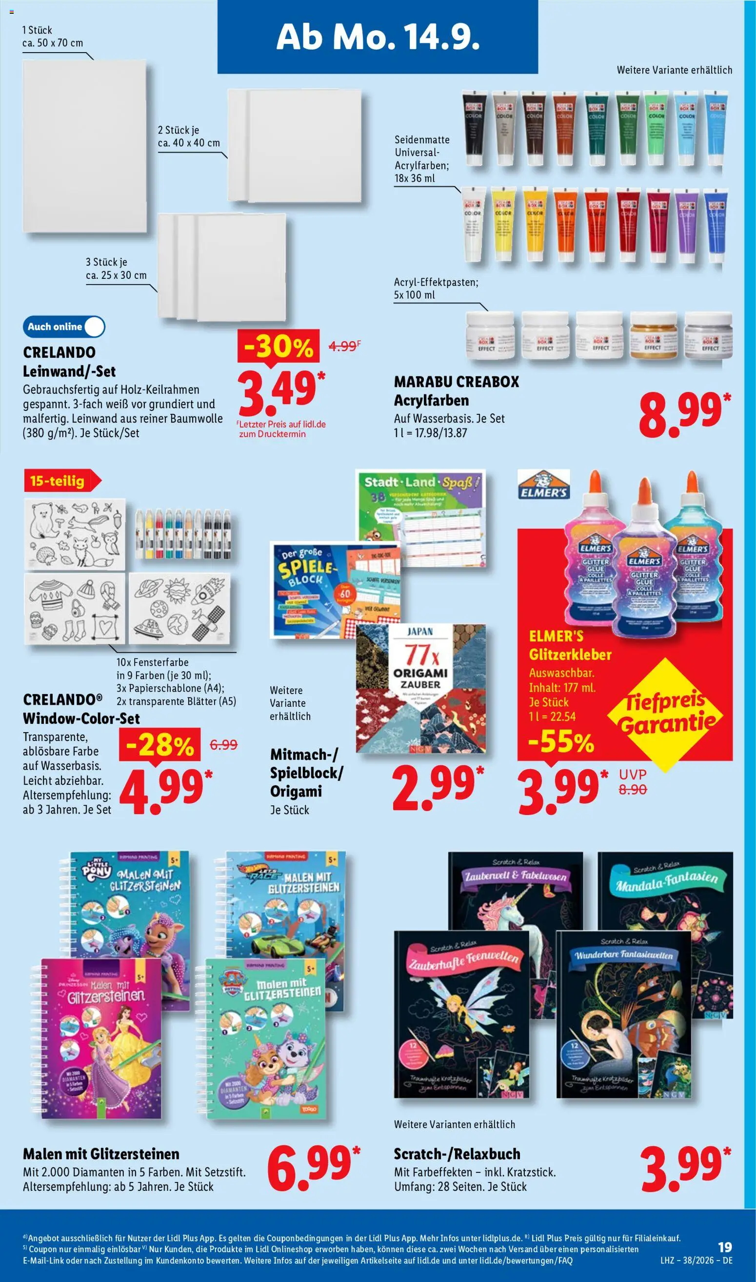 Vorschau von dem Prospekt des Geschäftes Lidl, gültig ab dem 14.09.2026 - Bilder