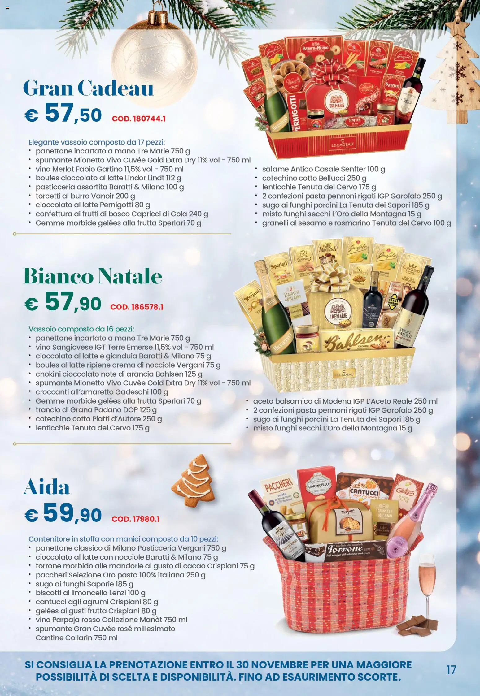 Anteprima dell'opuscolo Conad volantino Natale Lombardia dal negozio Conad valido da 26/10/2026 - Paccheri, Limoncello, Salame, Burro, Arancia, Garofalo, Contenitore, Funghi secchi
