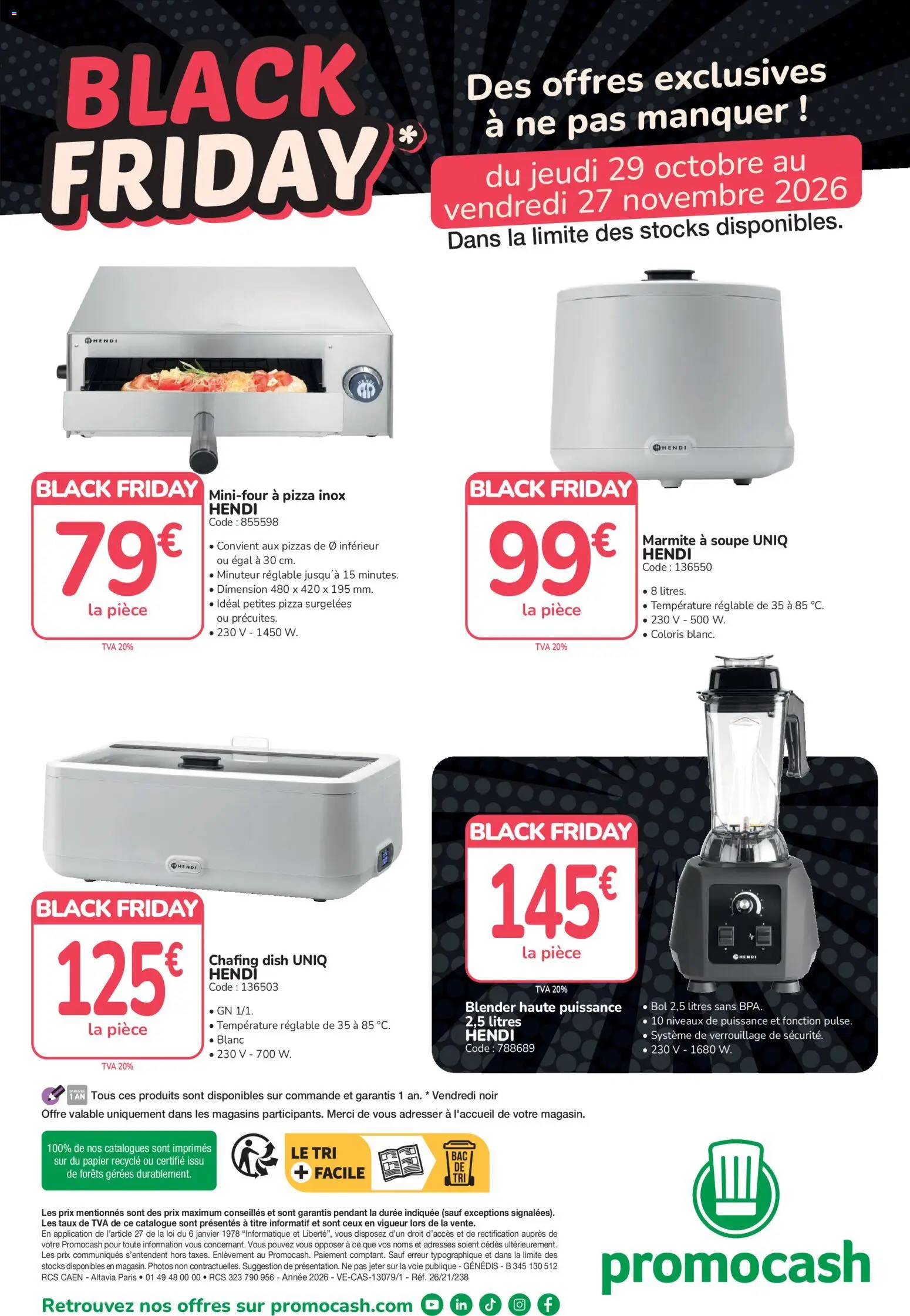 Prévisualisation de Promocash Black Friday du magasin Promocash formulaire valide 29/10/2026