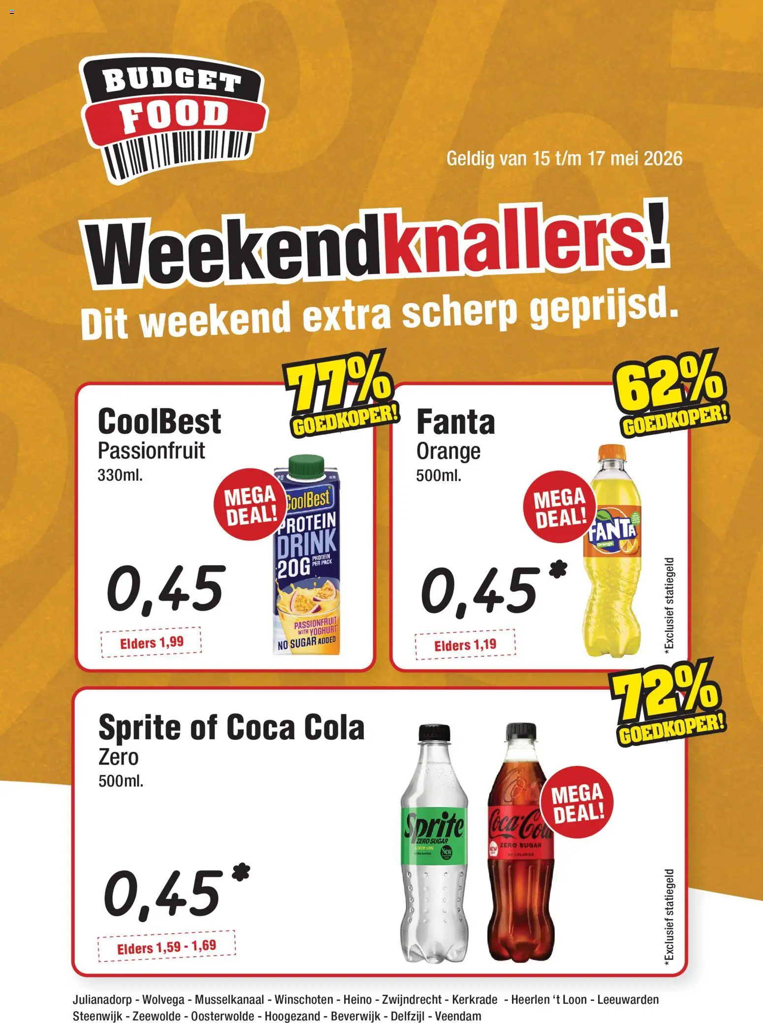 Voorbeeld van Budget Food folder - Weekendfolder van winkel Budget Food geldig vanaf 15-05-2026