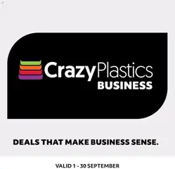 Preview of Crazy Plastics flyer valid from 01/09/2026