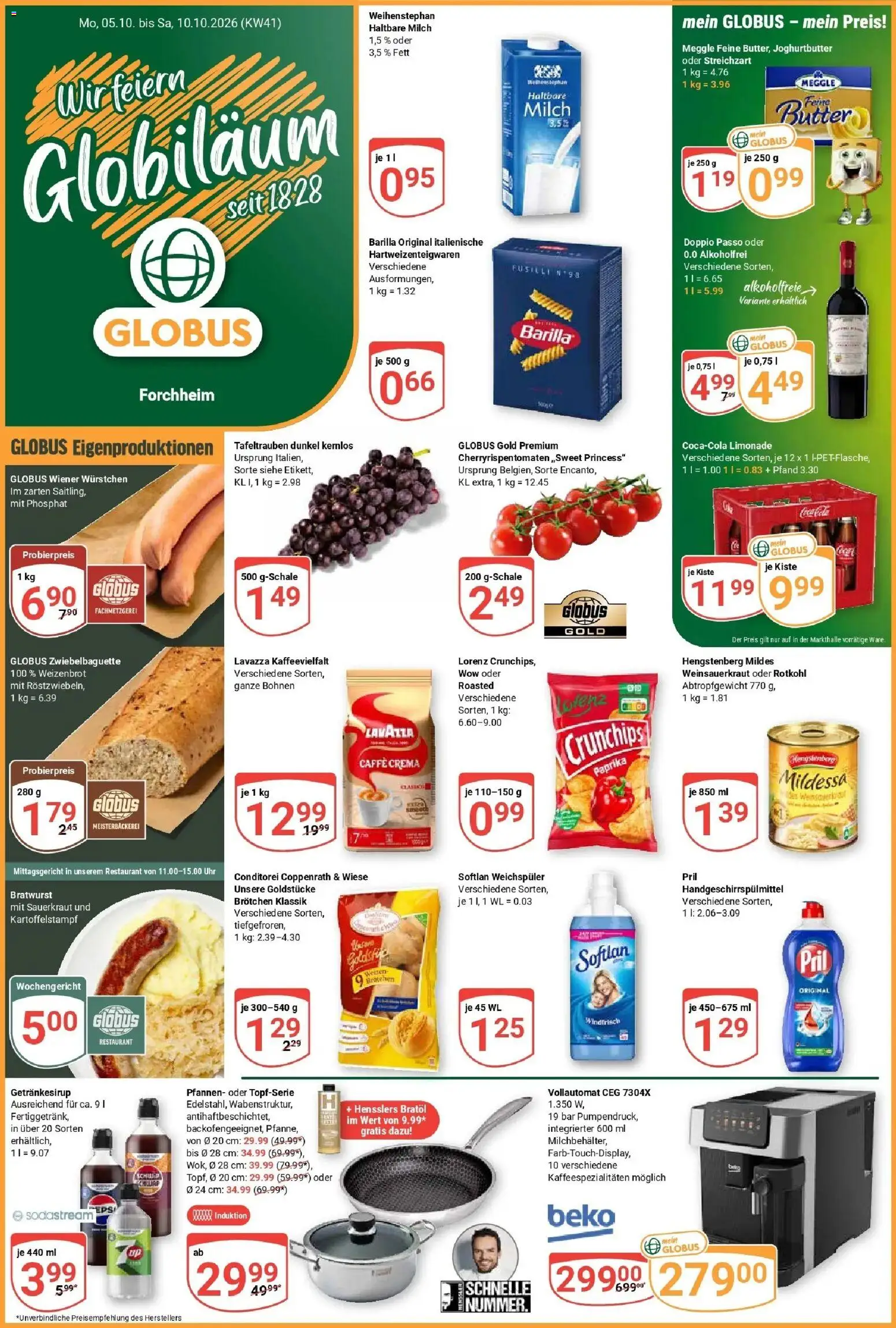 Vorschau von dem Prospekt des Geschäftes Globus, gültig ab dem 05.10.2026