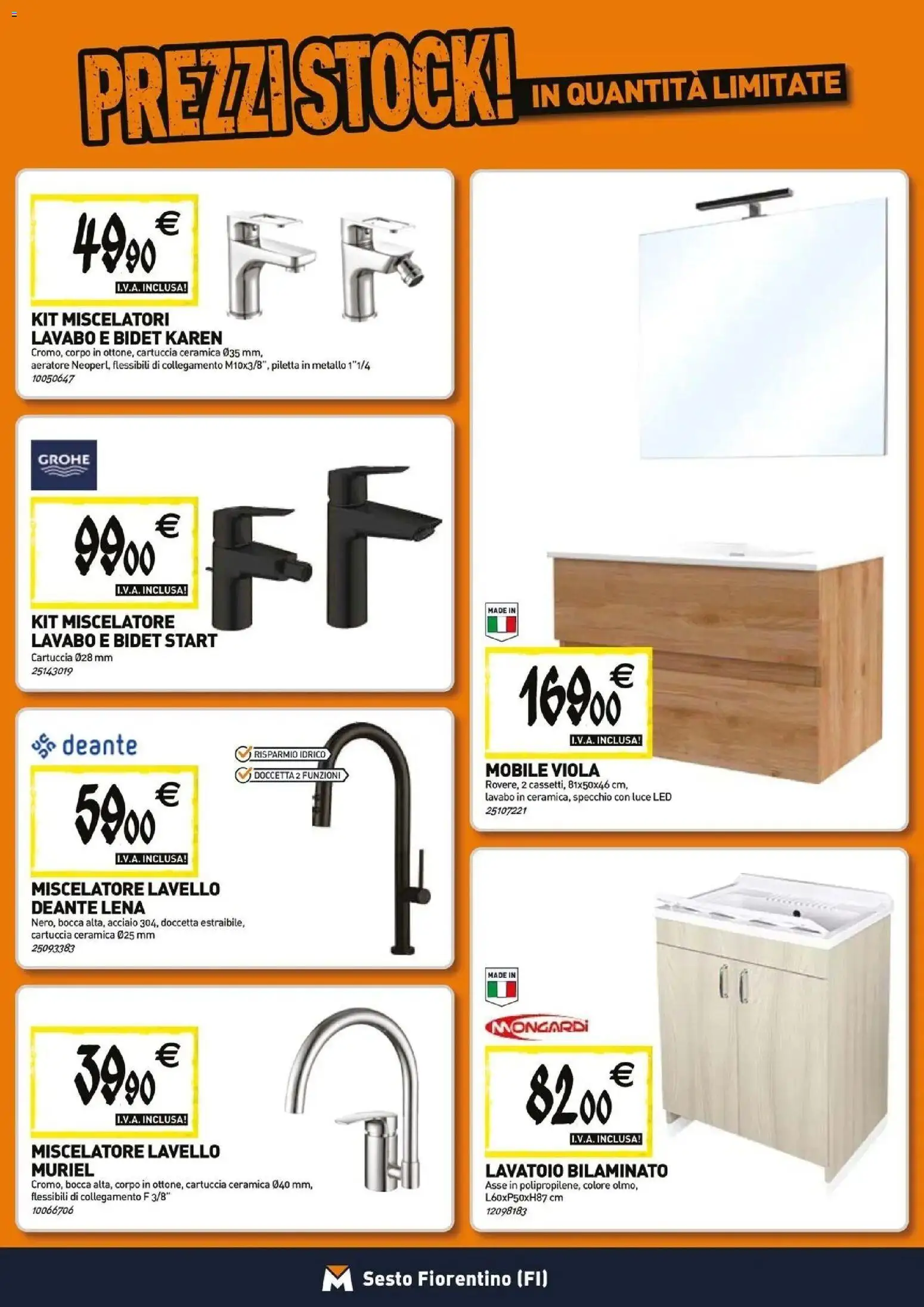 Anteprima dell'opuscolo TECNOMAT catalogo Sesto Fiorentino dal negozio TECNOMAT valido da 27/08/2026 - Mobile, Specchio, Lavello, Miscelatore, Luce LED