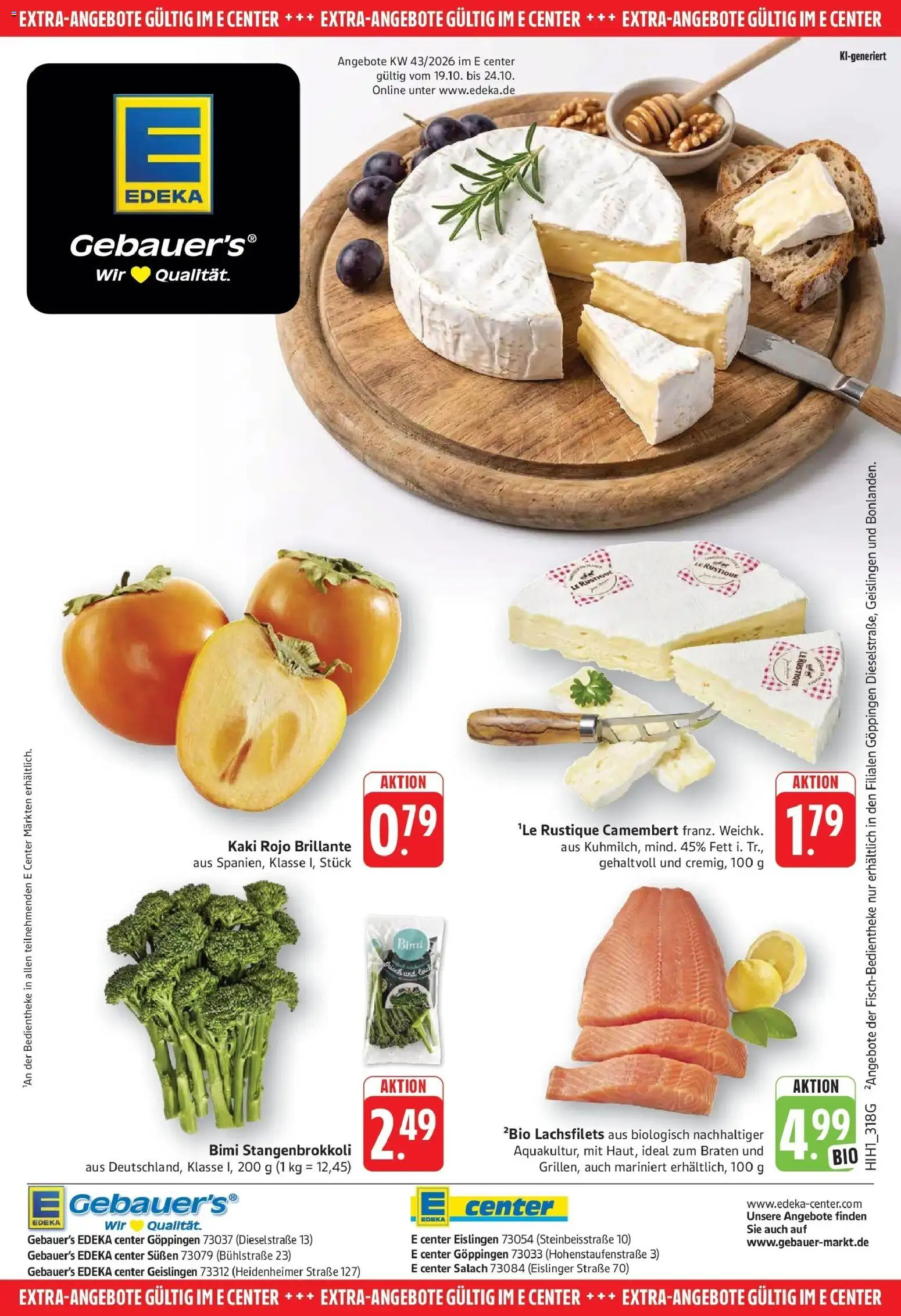 Vorschau von dem Prospekt des Geschäftes Edeka, gültig ab dem 19.10.2026
