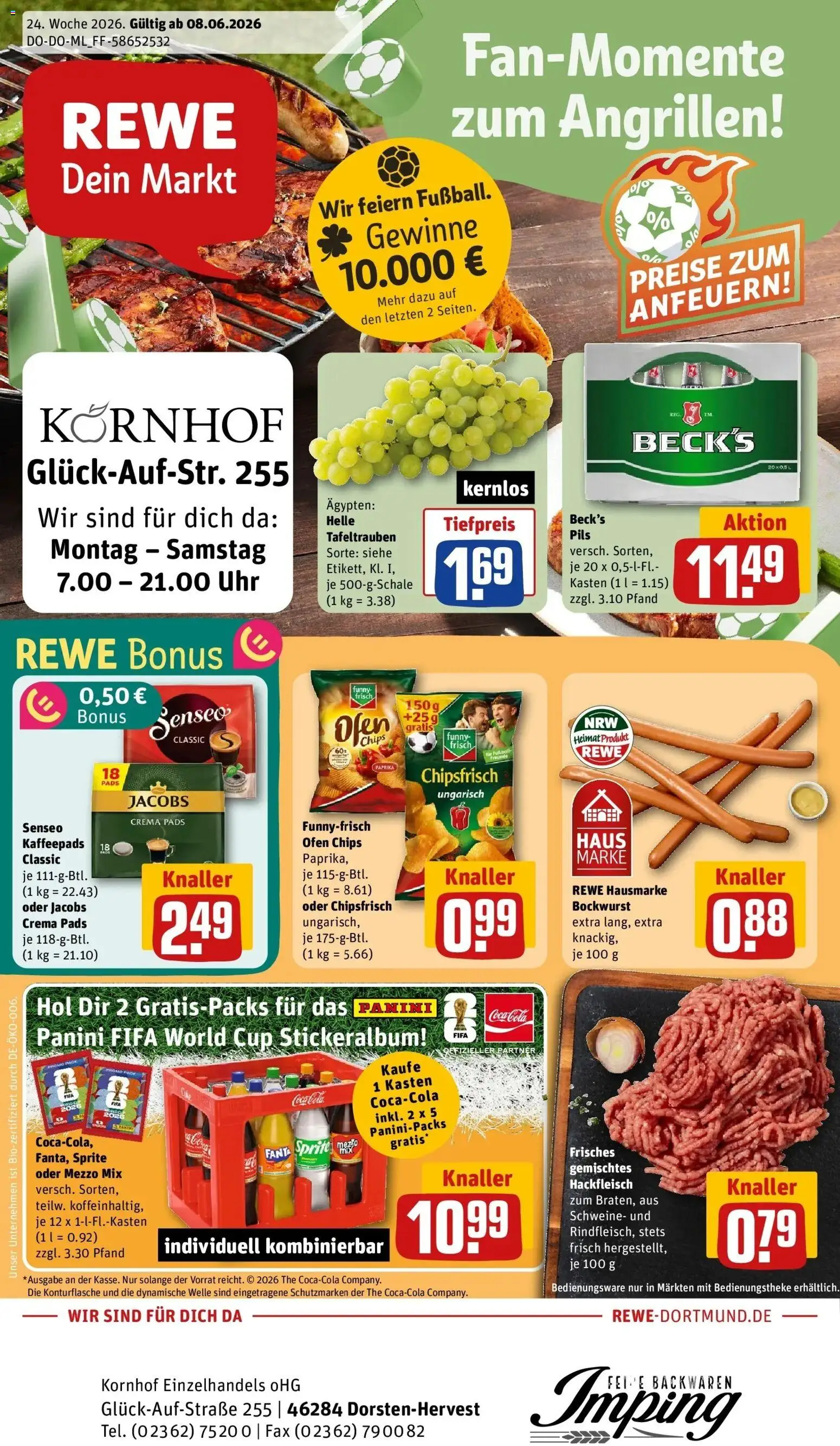 Vorschau von dem Prospekt des Geschäftes Rewe, gültig ab dem 08.06.2026