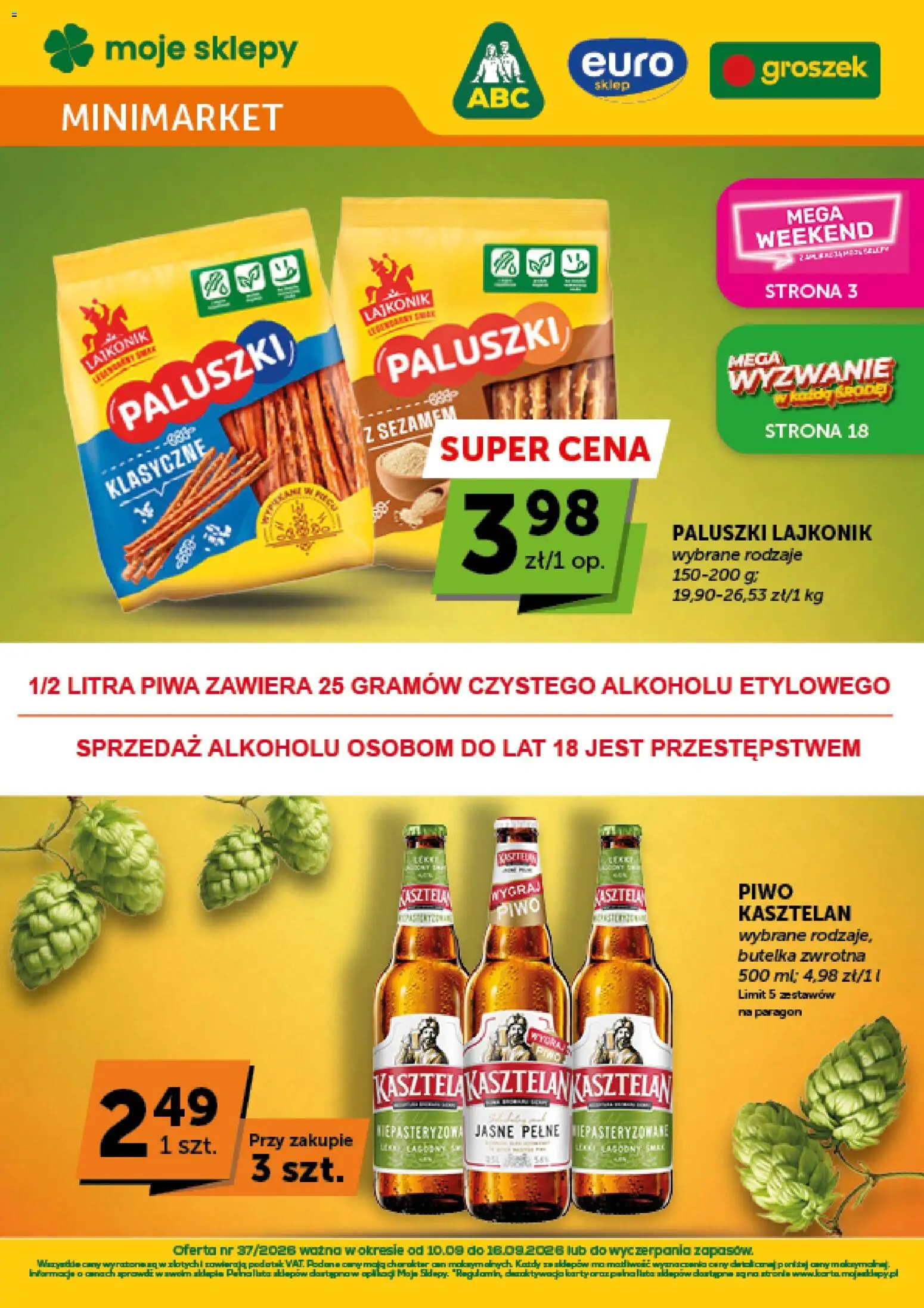 Pogląd gazetki "Euro Sklep gazetka - Minimarket" ze sklepu Euro Sklep ważnej od 10.09.2026
