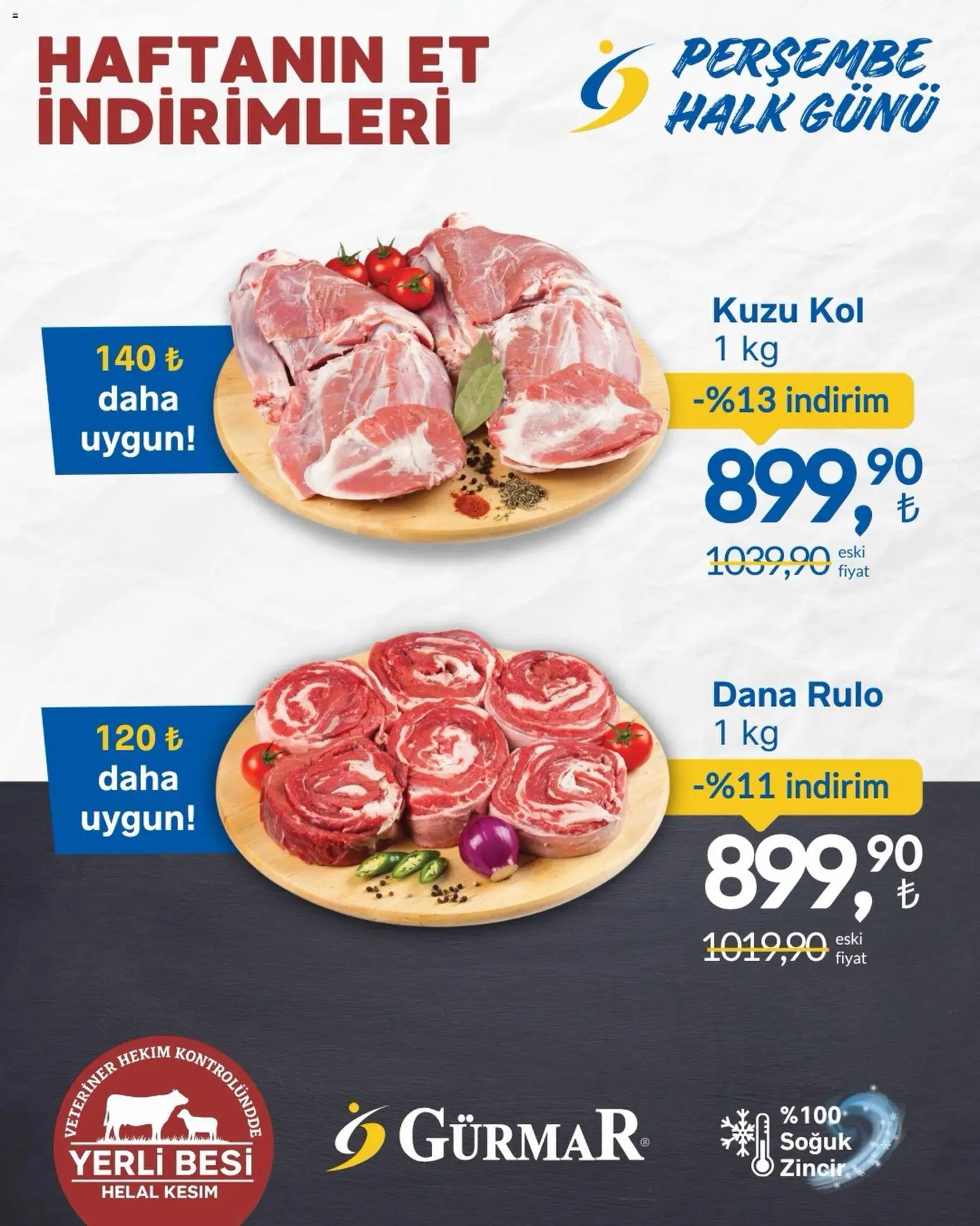 Gürmar Gürmar - Haftanın Et İndirimleri 04.06.2026 - Broşürünün önizlemesi - Et