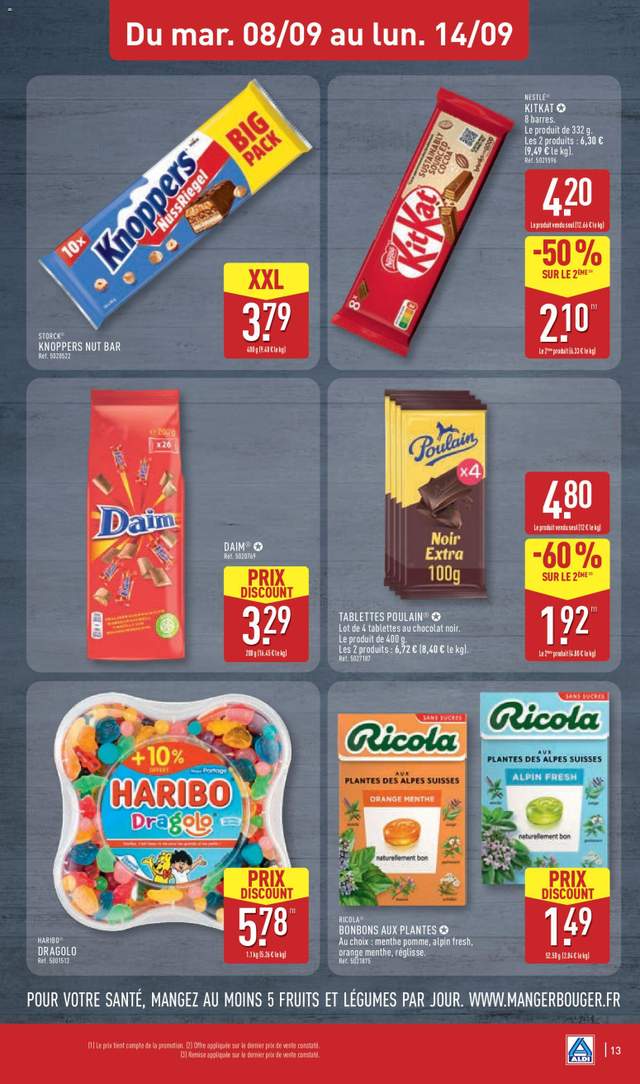 Nouveau catalogue Aldi à partir du 08/09