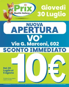 Anteprima dell'opuscolo Prix volantino Vo' dal negozio Prix valido da 28/07/2026