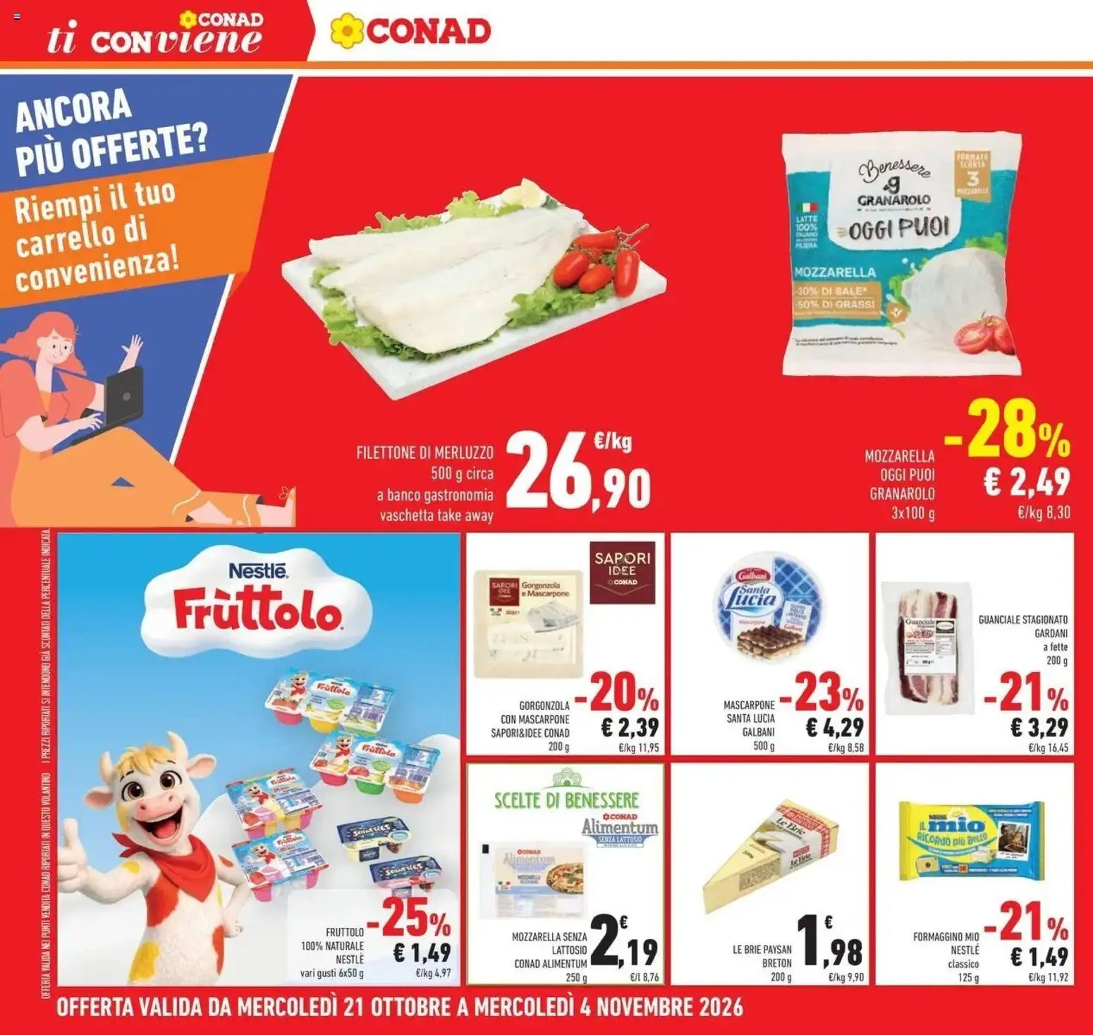 Anteprima dell'opuscolo Conad volantino Dello dal negozio Conad valido da 21/10/2026